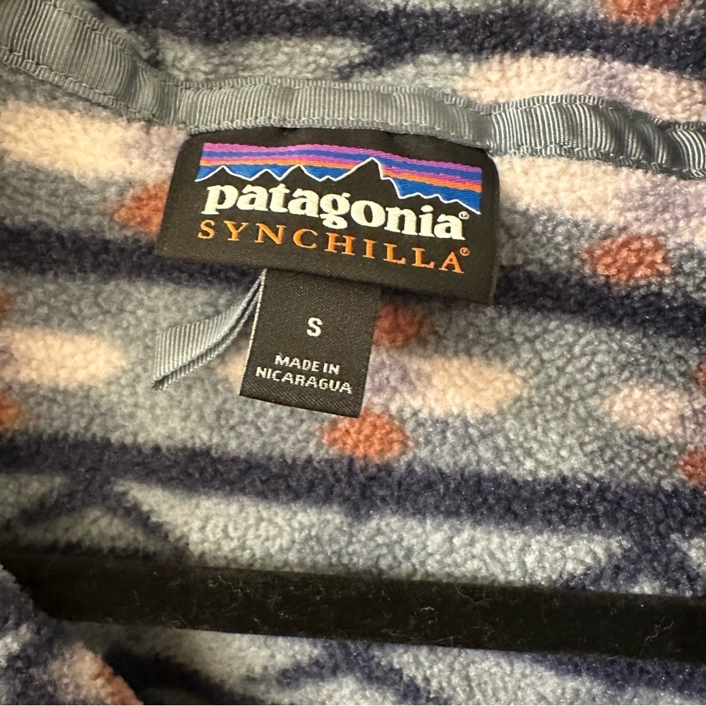 Patagonia Fleece Synchilla Snap-T Pullover Kuta Klash Shadow - Picture 7 of 7